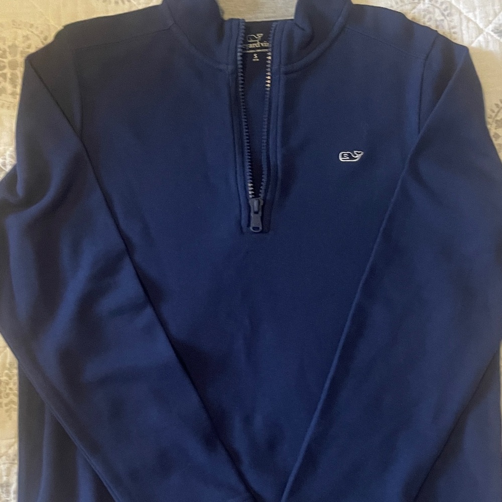 Vineyard Vines Boy’s Deep Blue Zip-Up Sweater